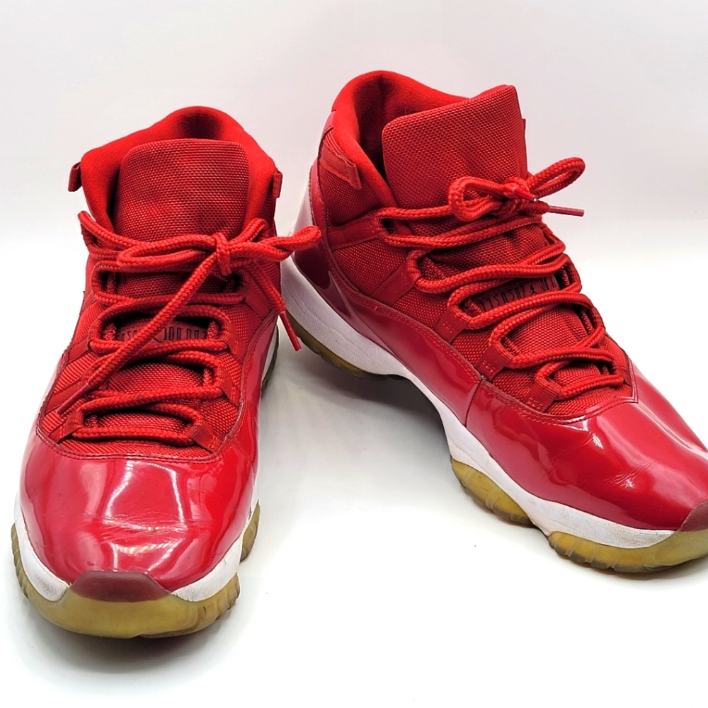 Air Jordan 11 Retro Win Like Mike‎ Gym Red White US Size 12 #1560